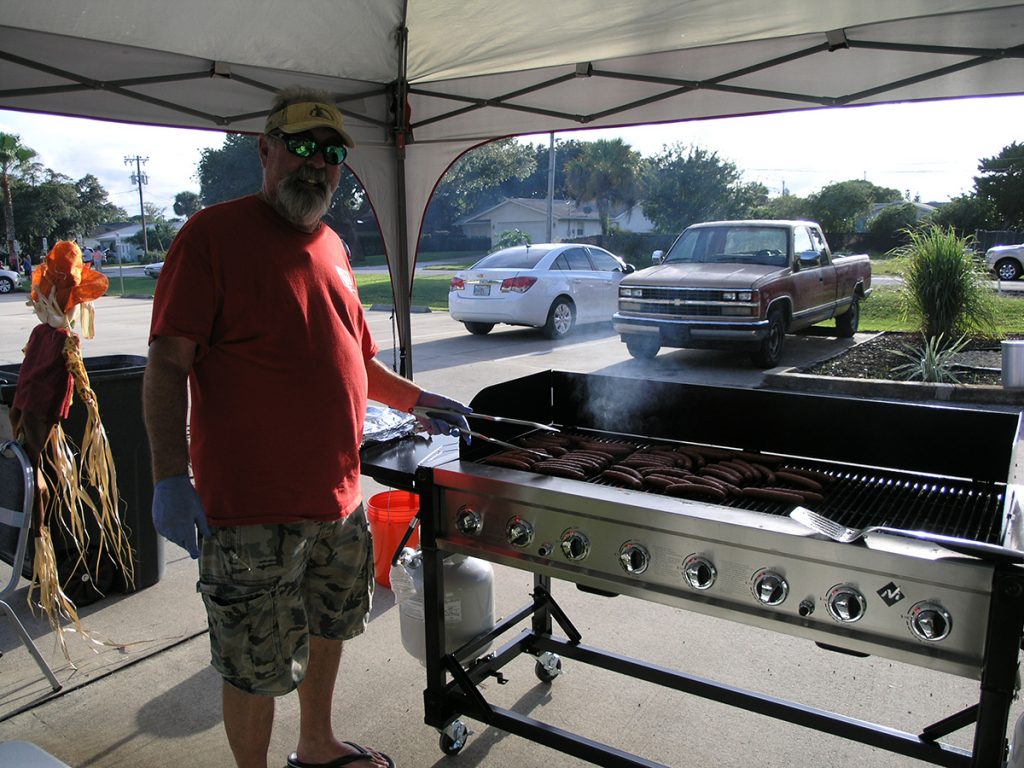 cooking hot dogs