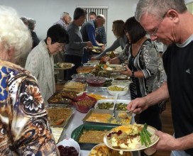 Meal line at church