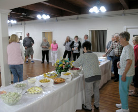 Fellowship Meal getting lined up