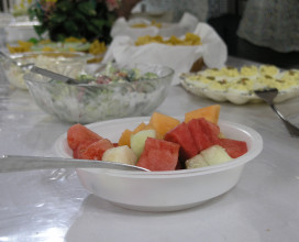 Bowl of fruit at Church