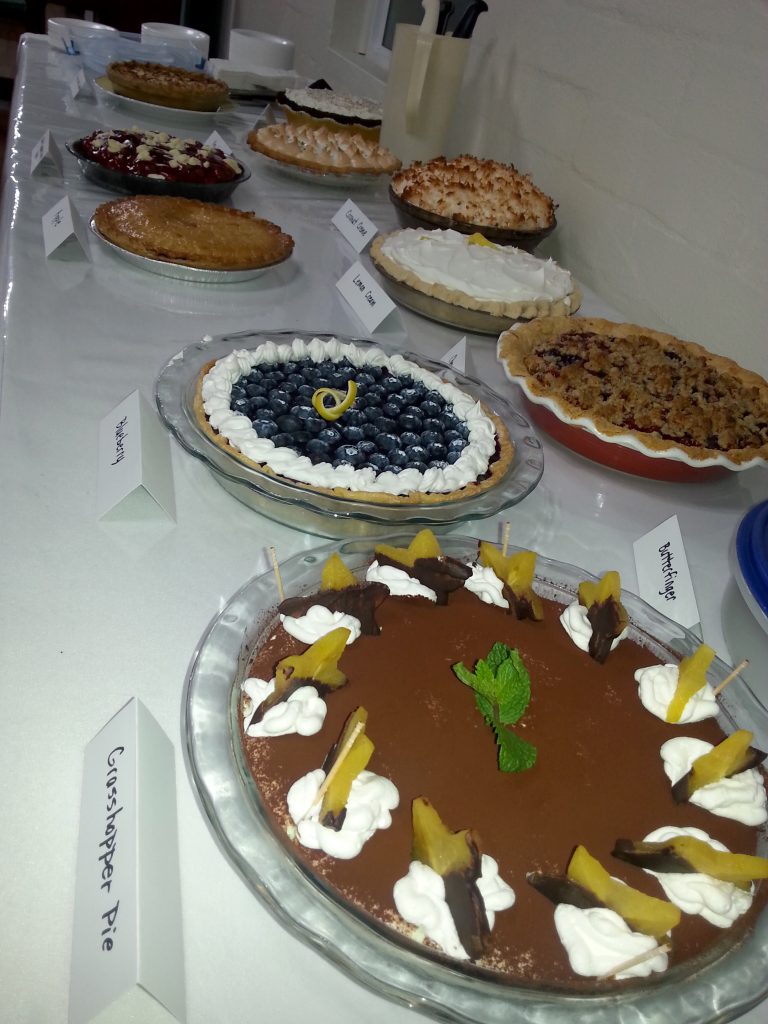 Pie Baking Contest Entries