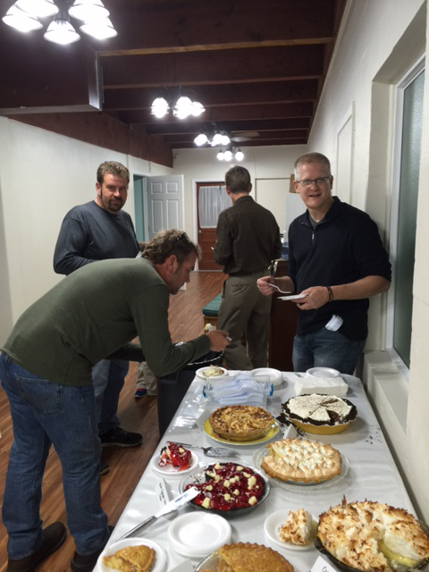 Pie judging is hard work