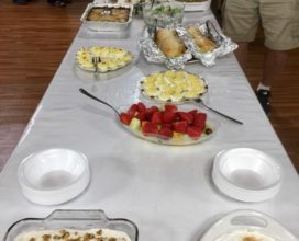 Church meal table