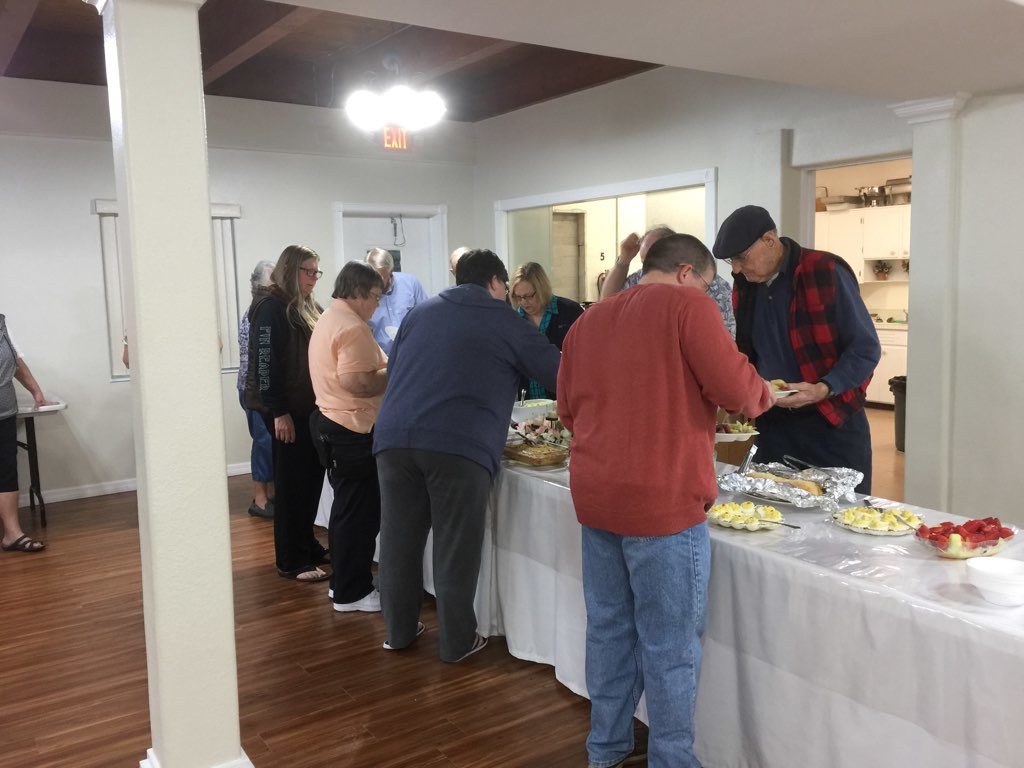 Get in line! Great Church Meal