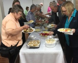 March fellowship meal at Beachside Baptist Church