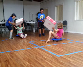 Relay game at church in New Smyrna Beach