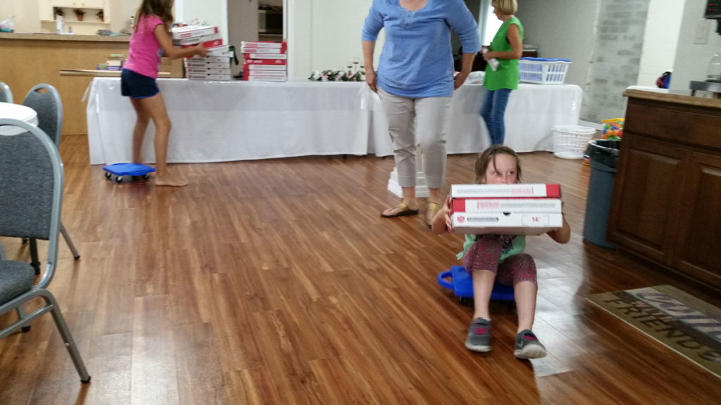 Round 3 of Pizza box race