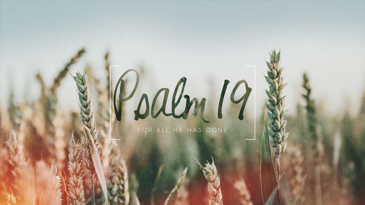 Sermon from Psalm 19